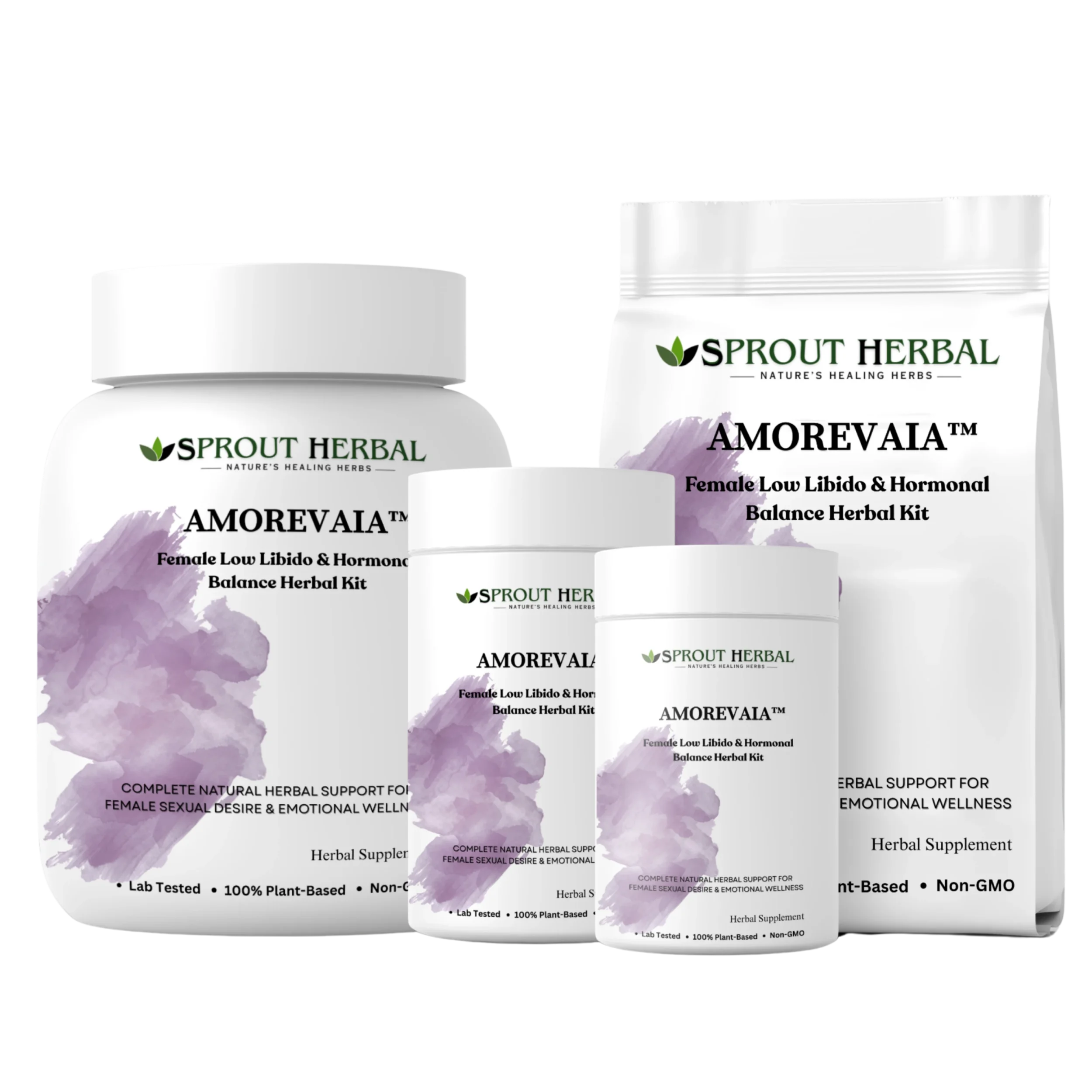AMOREVAIA™ Herbal Treatment Kit for Female Low Libido & Hormonal Balance Support