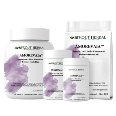 AMOREVAIA™ Herbal Treatment Kit for Female Low Libido & Hormonal Balance Support