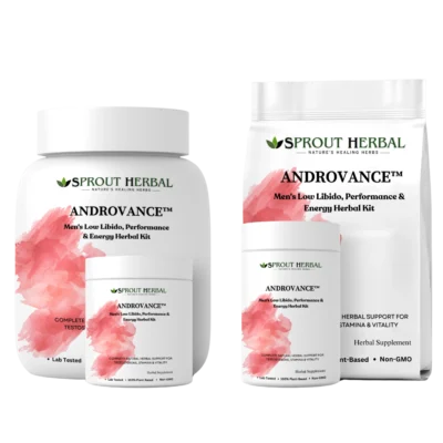 ANDROVANCE™ Natural Herbal Treatment Kit for Men’s Low Libido, Performance & Energy Support