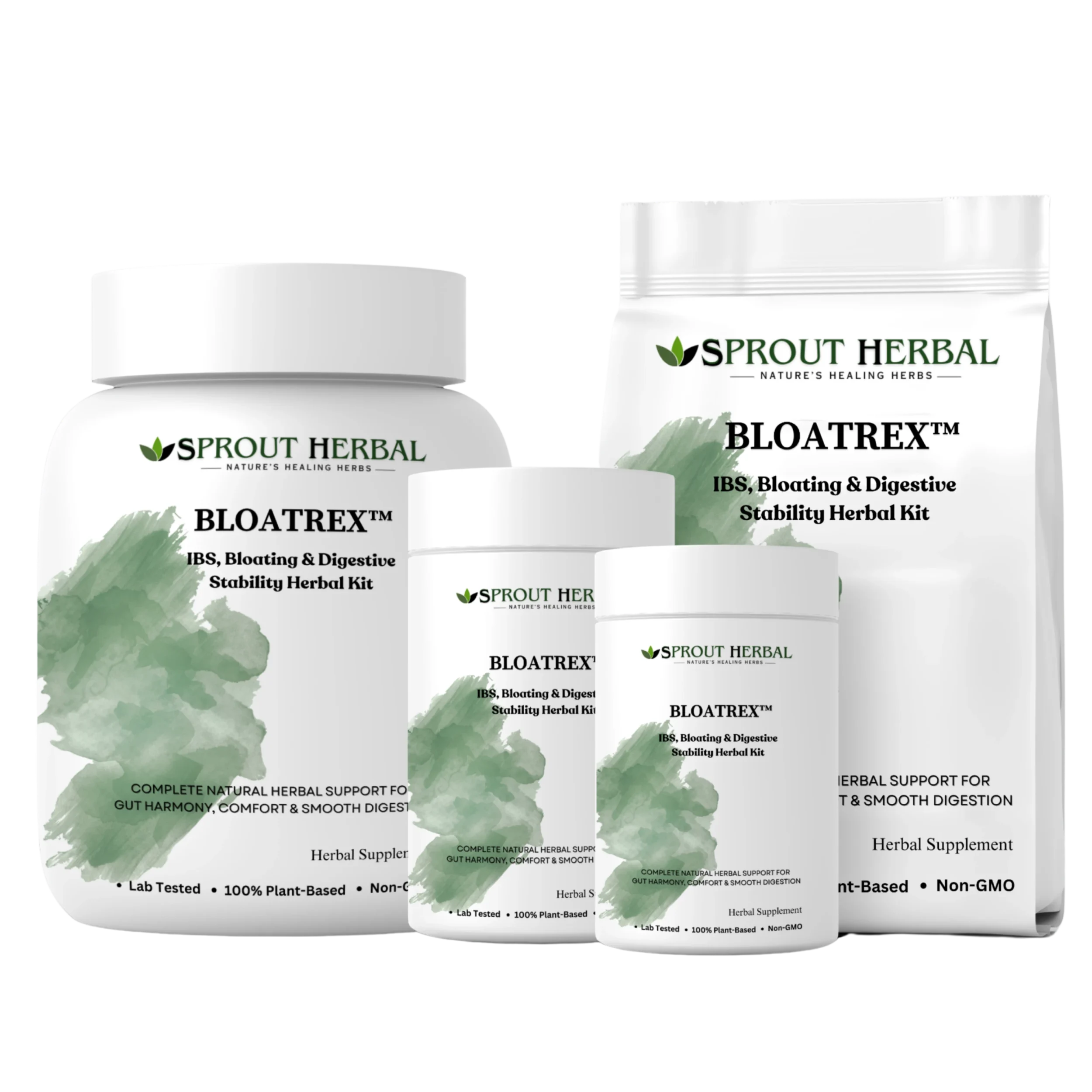 BLOATREX™ Herbal Treatment Kit for IBS, Bloating & Digestive Stability