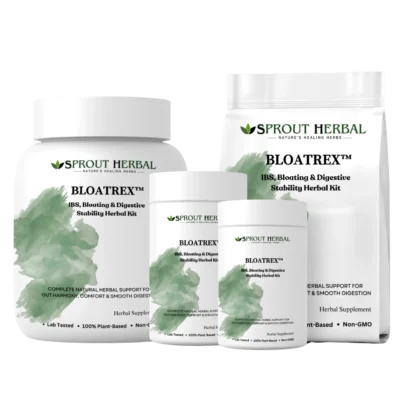 BLOATREX™ Herbal Treatment Kit for IBS, Bloating & Digestive Stability