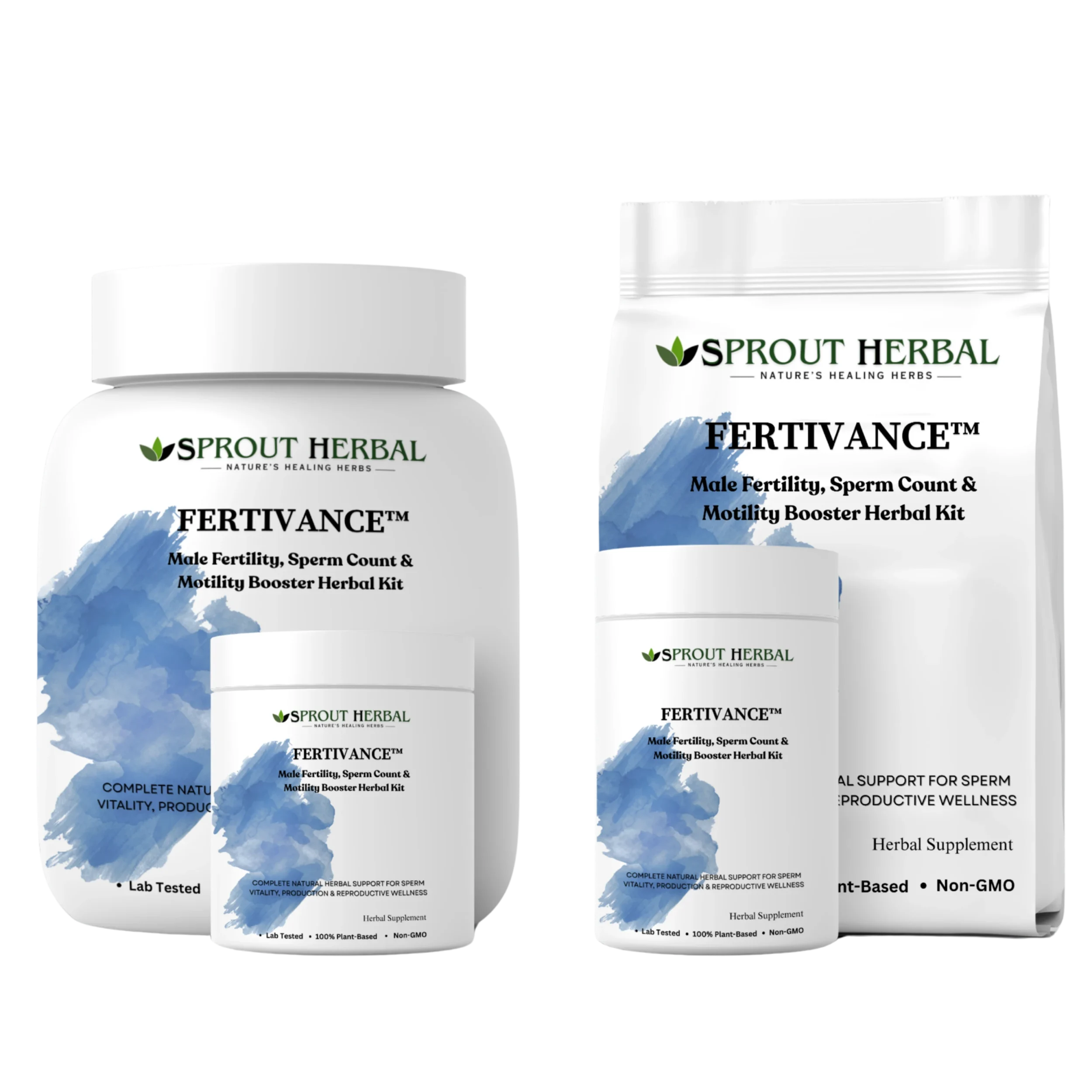 FERTIVANCE™ Herbal Treatment Kit for Male Fertility, Sperm Count & Motility Support