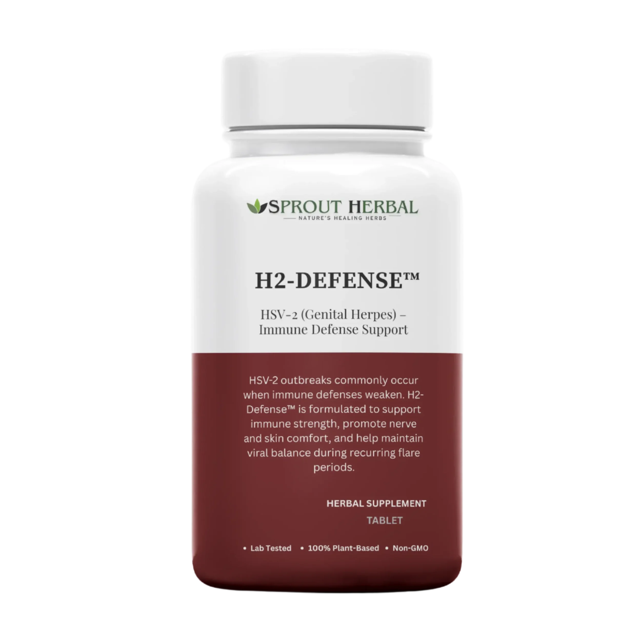 H2-DEFENSE™ HSV-2 Outbreak & Genital Herpes Immune Support Tablets
