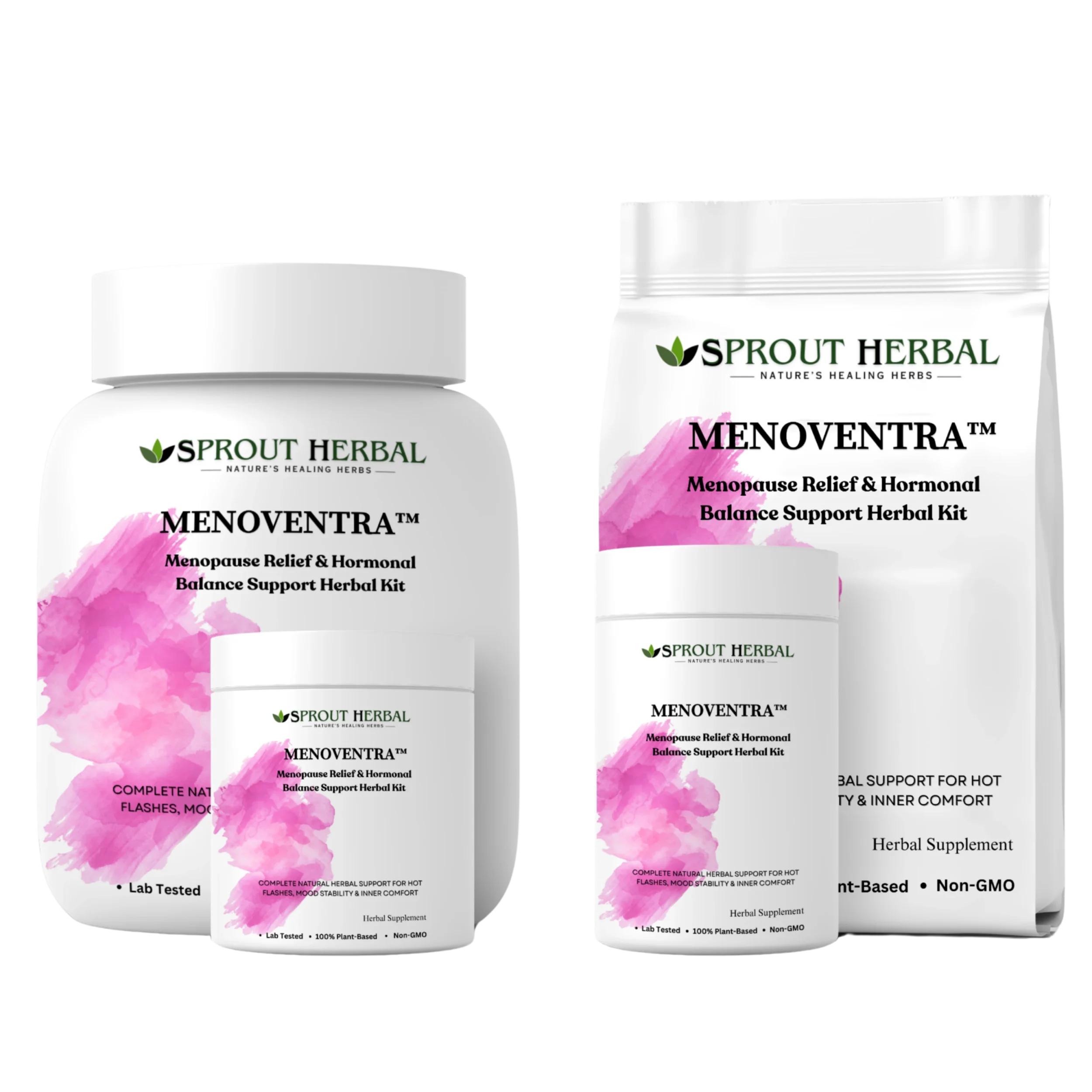 MENOVENTRA™ Herbal Treatment Kit for Menopause Relief & Hormonal Balance Support