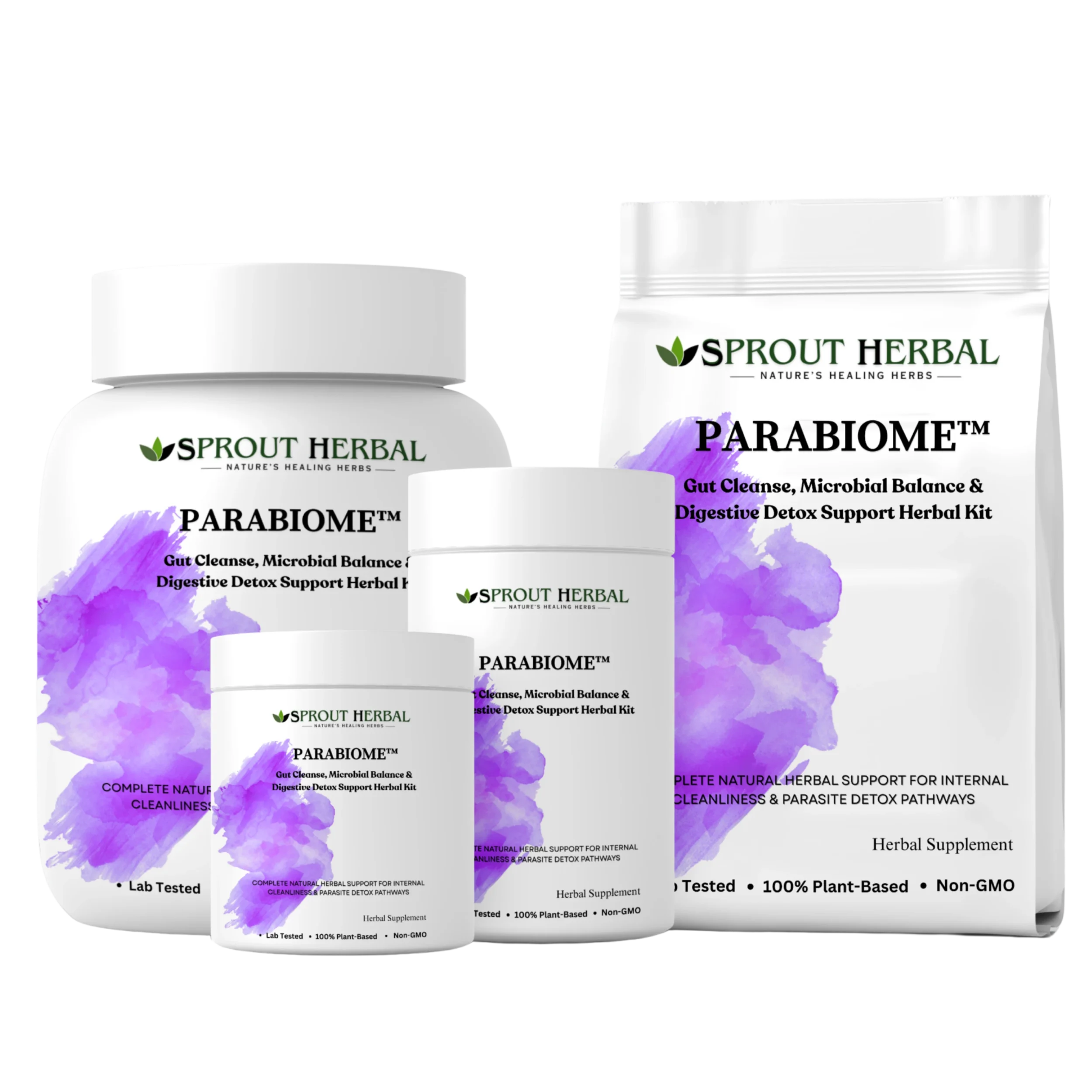 PARABIOME™ Natural Herbal Treatment Kit for Gut Cleanse, Microbial Balance & Digestive Detox
