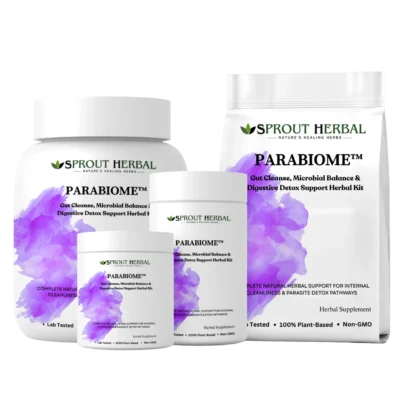 PARABIOME™ Natural Herbal Treatment Kit for Gut Cleanse, Microbial Balance & Digestive Detox