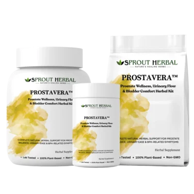 PROSTAVERA™ Natural Herbal Treatment Kit for Prostate Wellness, Urinary Flow & Bladder Comfort