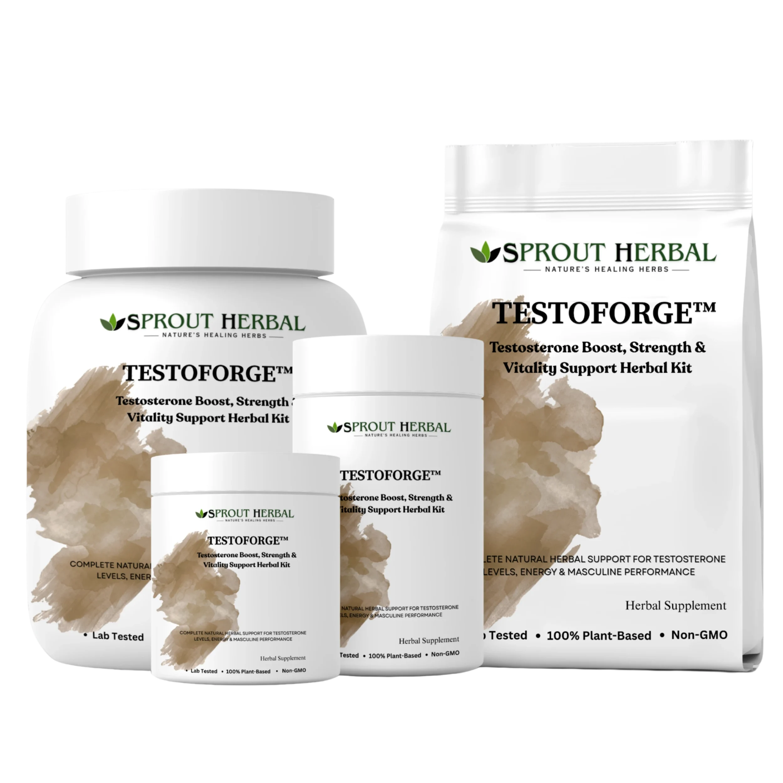 TESTOFORGE™ Natural Herbal Treatment Kit for Low Testosterone & Weak Energy